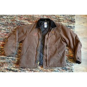 Carhartt J22 DKB Sandstone Traditional Arctic Quilt Lined Jacket Men's XL Tall